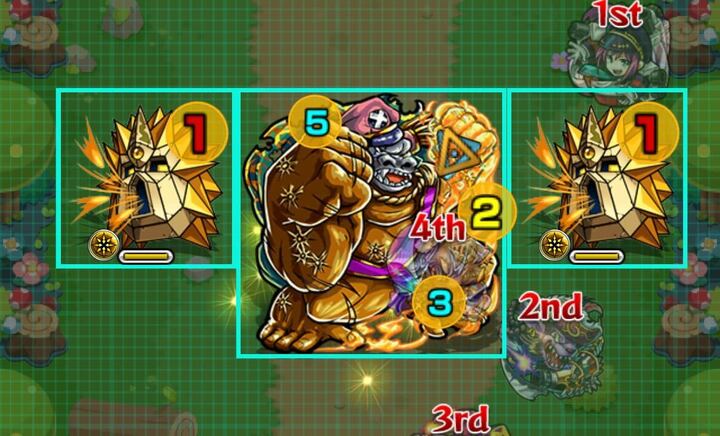 隙間を作らないように敵を設置すると良い