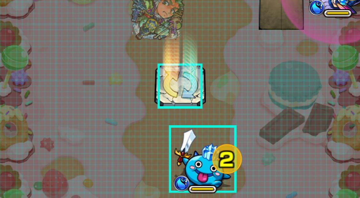 中央付近にパネルと剣ザコを配置すると良い