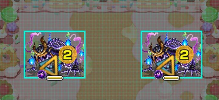 同じ角度で弾いて倒せるように設置