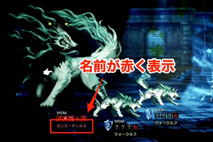 カニス・ディルスの名前が赤く表示