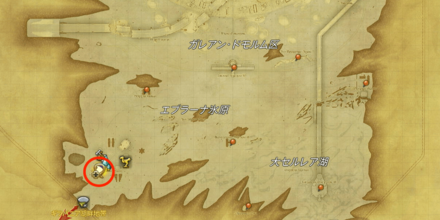 ガレマルドのキャンプ・ブロークングラスにいるヒルディブランド