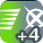 速さ・技＋4のアイコン