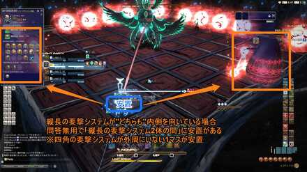 縦長の向きが内向きに詠唱している