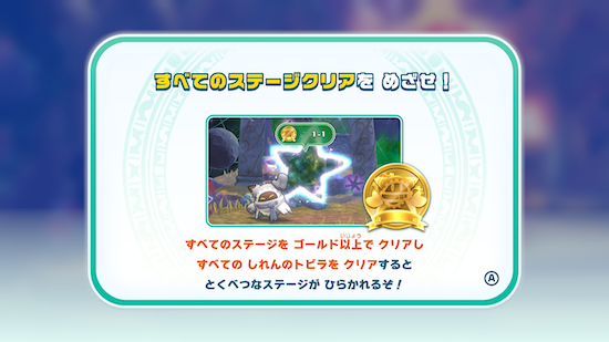 全ステージゴールド以上クリアで解放