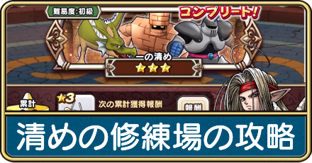 清めの修練場の攻略