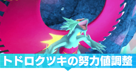 トドロクツキの努力値調整