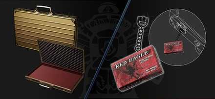 アタッシュケースゴールド、チャームハンドガンの弾