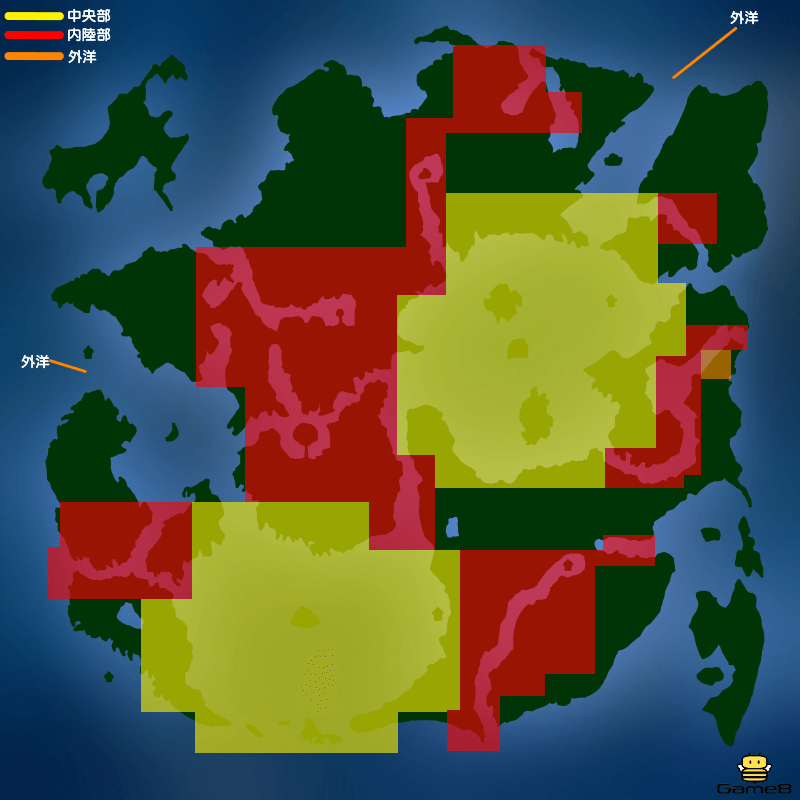 海底の出現モンスター