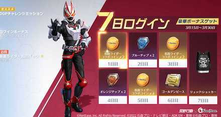 仮面ライダーログイン