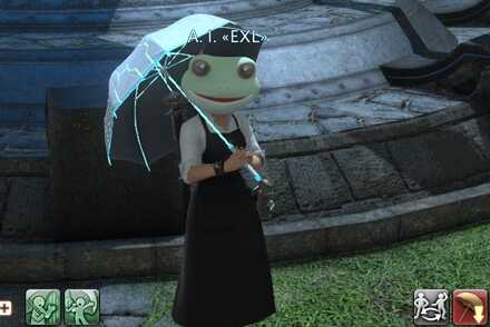 傘のアクション