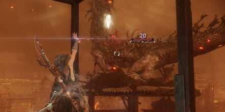 櫓から仙術で攻撃