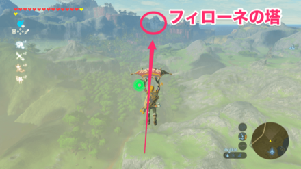 パラセールで飛ぶ