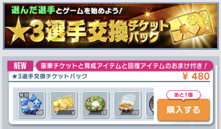 課金パックの購入