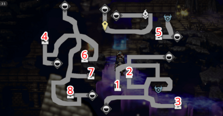 勇界の回廊 -2層- 宝箱 位置