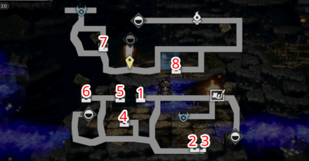 勇界の回廊 -1層- 宝箱 位置