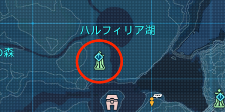 ハルフィリア湖板操のマップ