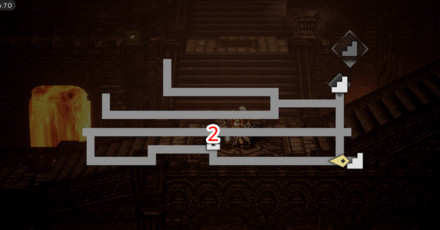 禁忌の神殿 -上層- 宝箱 位置