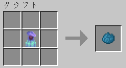 クラフトで青緑色の染料が作れる