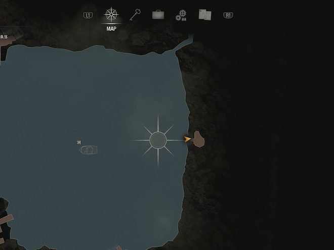 湖東にニワトリの島