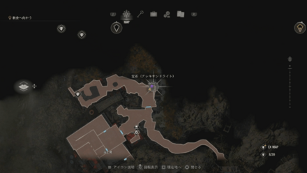 アレキサンドライトのマップ