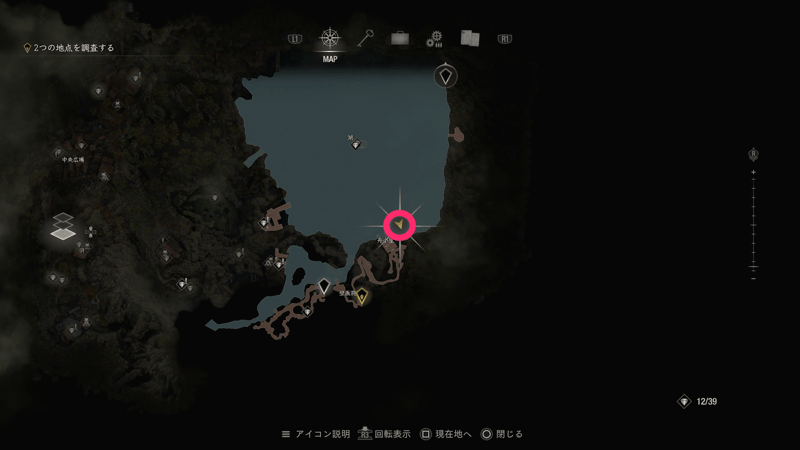 ランカーバスがいる場所のマップ