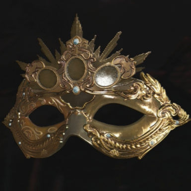 くぼみのある仮面画像