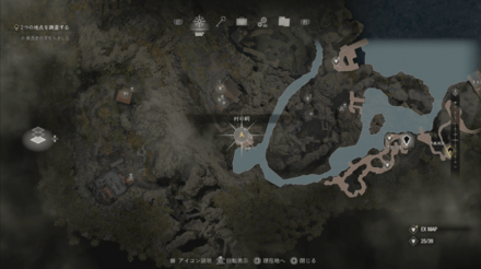 村の祠の場所2マップ