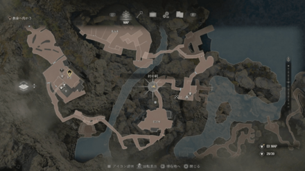 村の祠の場所3マップ