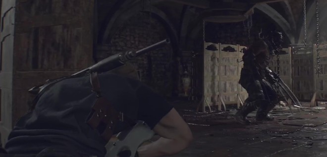 ガラドールは背後に回り込む