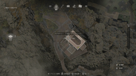 アクセサリー：メガネ（ウェリントン）のマップ