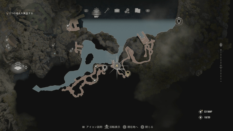 祠の古鍵の場所マップ