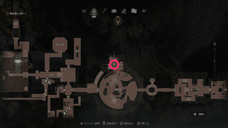 サラザール家の面汚しの受注場所マップ