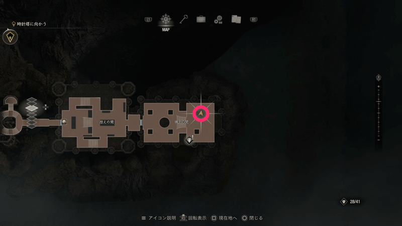 ラモンの肖像画がある場所のマップ