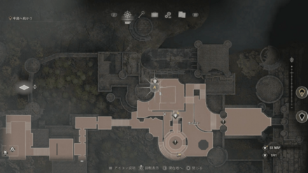 丸いくぼみのある腕輪のマップ