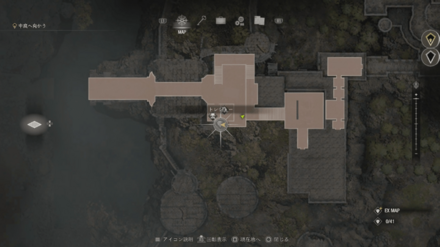 古風な羅針盤のマップ