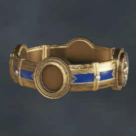 丸いくぼみのある腕輪画像