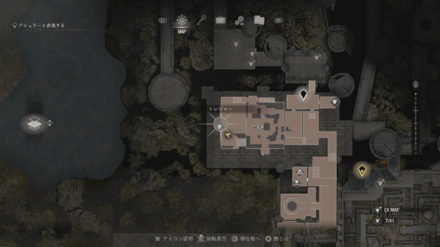 真珠とルビーの鏡のマップ