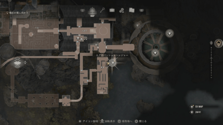 イエローダイヤモンドのマップ