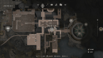 四角い穴のある棚の場所4マップ