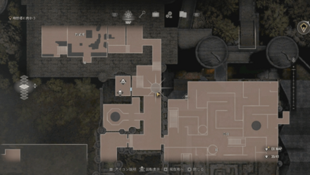 傷のついたエメラルドのマップ