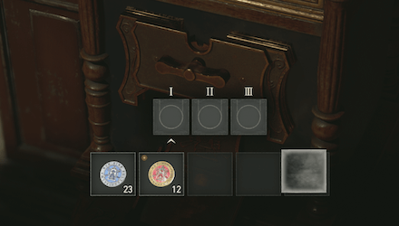 バイオre4でトークンを集めた様子