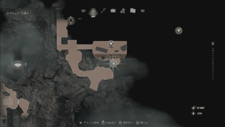 くぼみのある宝冠のマップ