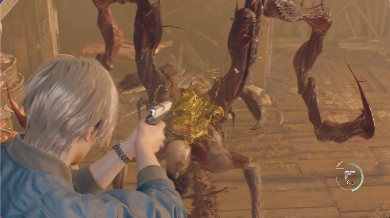 2階から頸椎の目玉を攻撃する