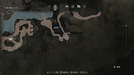 教会の円盤鍵のマップ