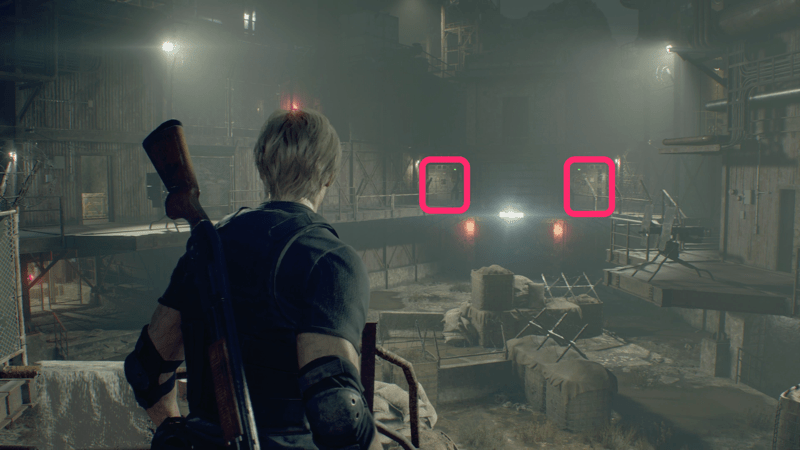 2箇所のレバーを下ろして先に進む