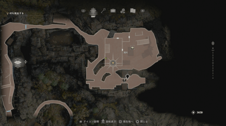 関所のクランクのマップ