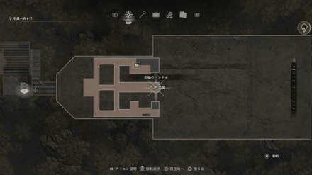 光輪のハンドルのマップ