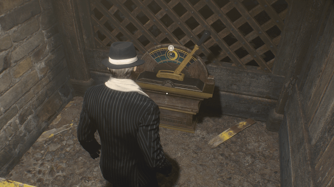 レバーを操作して月に変える