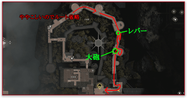 大城壁〜チャプタークリアのマップ