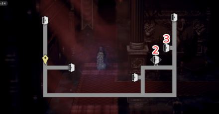 辺獄・エドラス城 -2階- 宝箱 位置